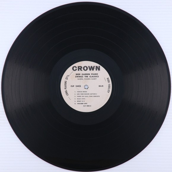 Barrel Fingers Barry – Beer Garden Piano Swings The Classics LP Record CLP 5482 - Picture 15 of 16